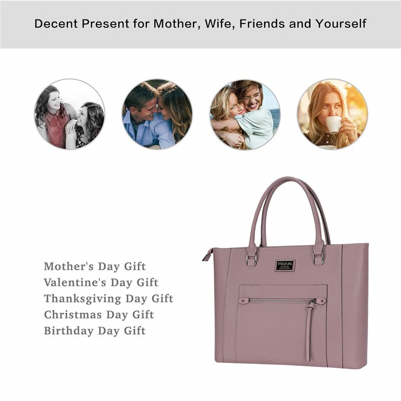 MOSISO Mode PU Lederen Laptoptas 14 15 15.6 inch Notebook Schoudertas Waterdichte Computer Handtas Aktetas Business Travel