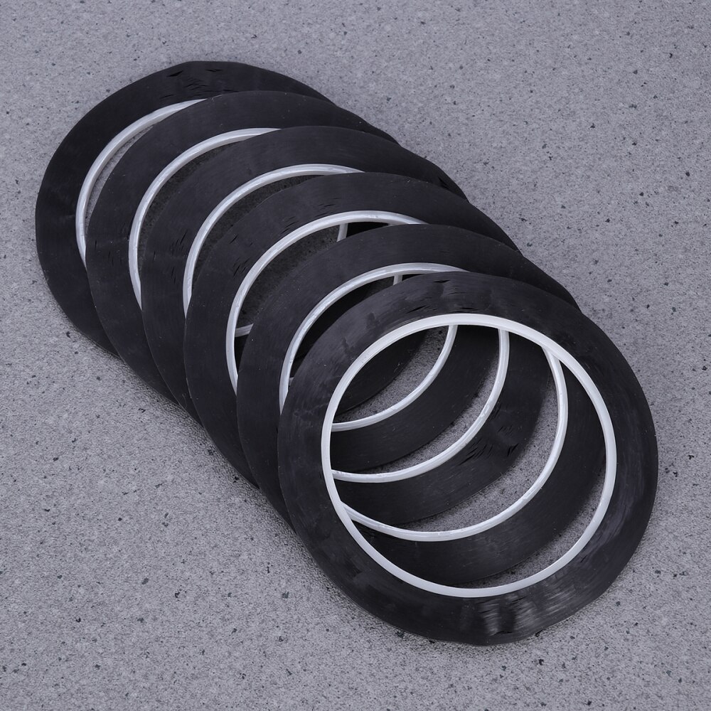 6 Pieces 3mm Width Whiteboard Gridding Tape Grid Marking Tapes Self Adhesive Chart Tapes Artist Tape (Black)