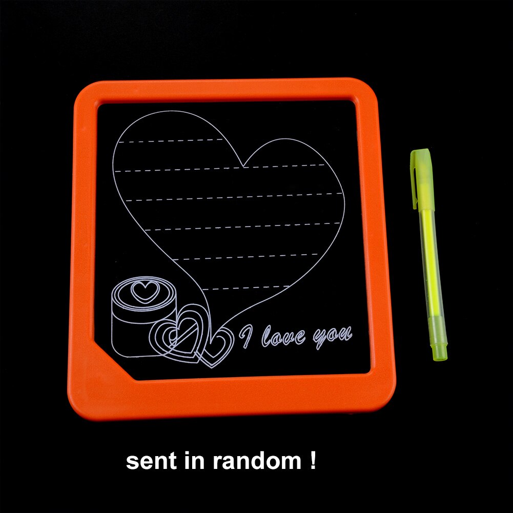 Escrita deixando mensagem crianças anúncios placa quadrado desenho estável ultra fino fluorescente prático placa de escrita