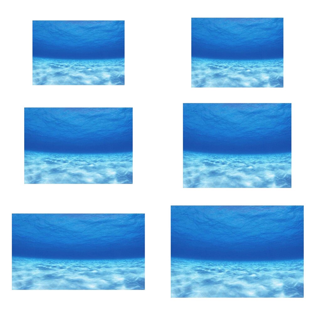 Aquarium Background Single Side Poster PVC Fish Tank Decor Landscape Sticker