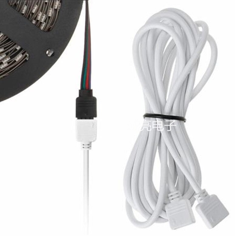 4 Pins Rgb Led Tape Connector Plug Power Splitter Kabel 4pin Naald Vrouwelijke Connector Draad Voor Rgb Led Strip Licht