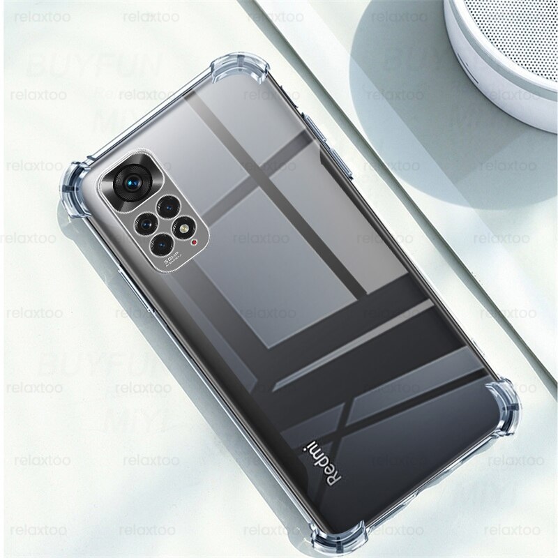 Voor Redmi Note 11 S Case Clear Airbag Anti-Val Beschermen Shell Op Redmy Note 11 Note11 Niet 11 S 4G Zachte Siliconen Shockproof Coque