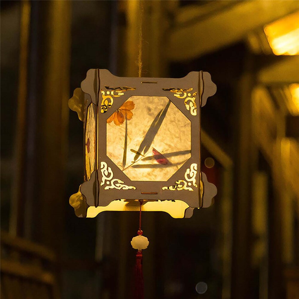DIY Chinesische Laterne Palast Jahrgang Stil Tragbare Blüte Blume Licht Lampe Party glühend Laternen Für Mitte-Herbst Festival