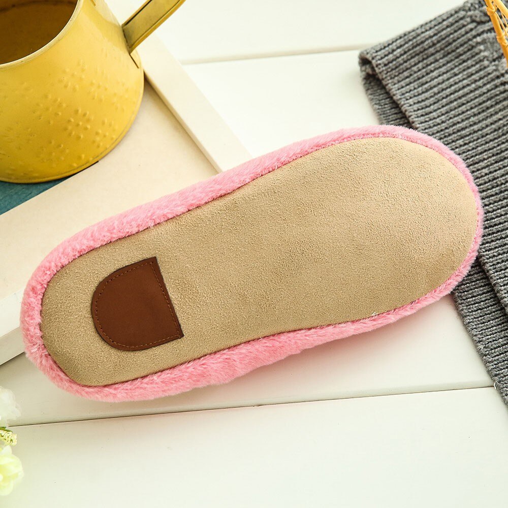 Damskor vintertofflor varmt hem plysch mjuka tofflor inomhus halkskydd vintergolv sovrumsskor chaussures  #25
