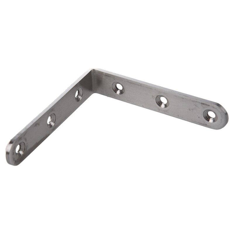 4 x Stainless Steel Shelf Support Corner Brace Angle Bracket 100X100mm & 1x 125X75mm L Shape Stainless Steel