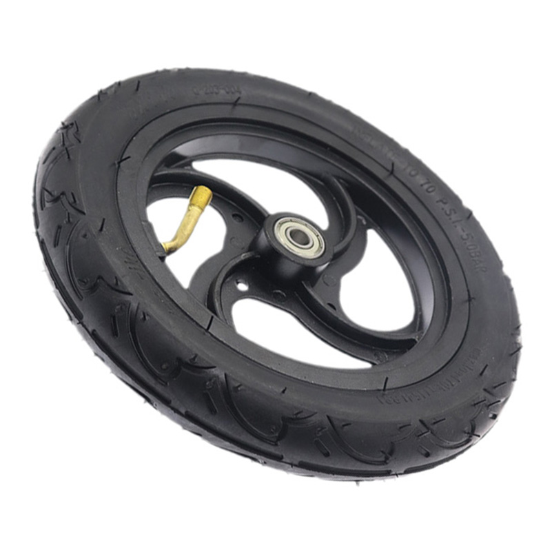8X1 1/4 Inner Outer Tire 8 Inch Pneumatic Wheel Tyre for Mini Electric Scooter Baby Carriage Wheel Replacement Parts: Silver