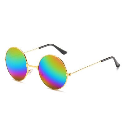 Runde Brille Männer Frauen Steampunk Sonnenbrille Jahrgang Sunglasse Frauen Runde Sonnenbrille Neue Spiegel UV400: bunt