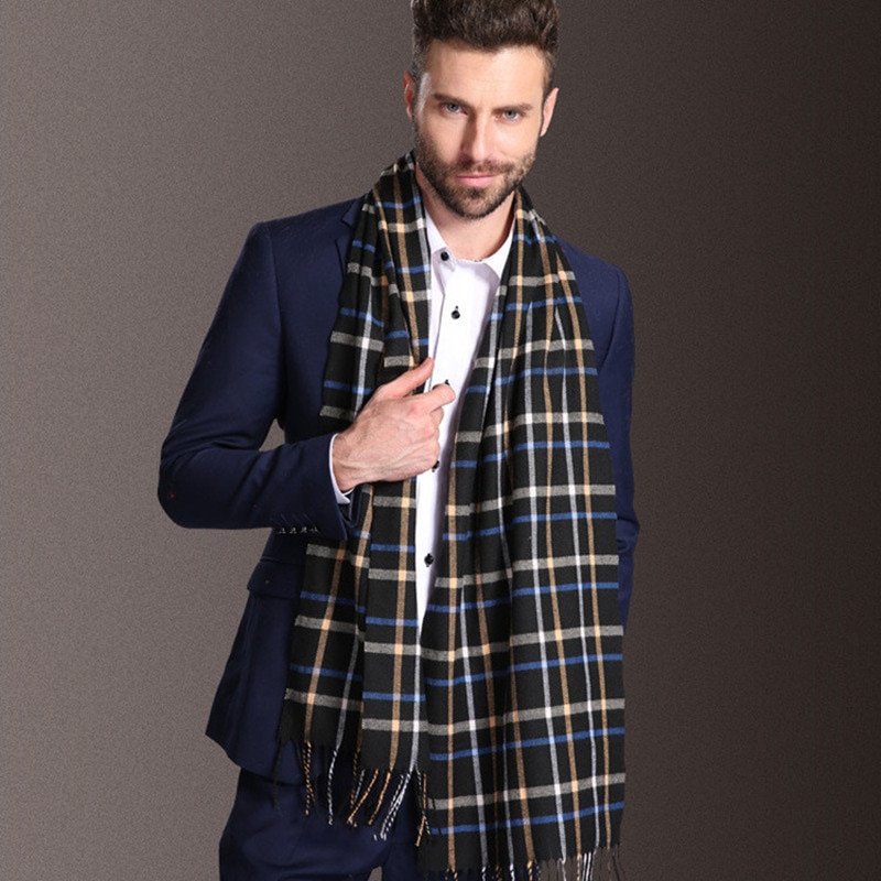 Europa Mode Sjaal Sjaals Mannen Winter Warm Tartan Sjaal Business Sjaal Plaid Katoen Wraps Bufanda Foulard Szaliki Ik Chusty: 17