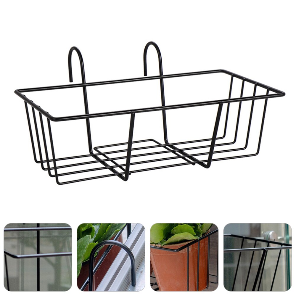 Uchwyt na doniczkę żelazny uchwyt robić powieszenia ogród balkon doniczka półka wisząca