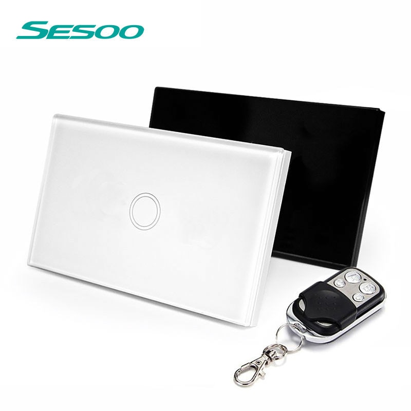 SESOO ONS Standaard Smart Afstandsbediening Schakelaar 1 Gang 1 Manier, RF433 Slimme Schakelaar, draadloze Afstandsbediening Touch Light Switch
