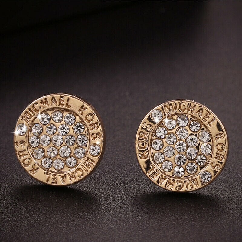 Joiashome Ronde Stud Oorbellen Voor Vrouwen Zilver 925 Sieraden Klassieke Oor-Studs Goud Rosegoud Geometrie Vrouwelijke Dating: Gold