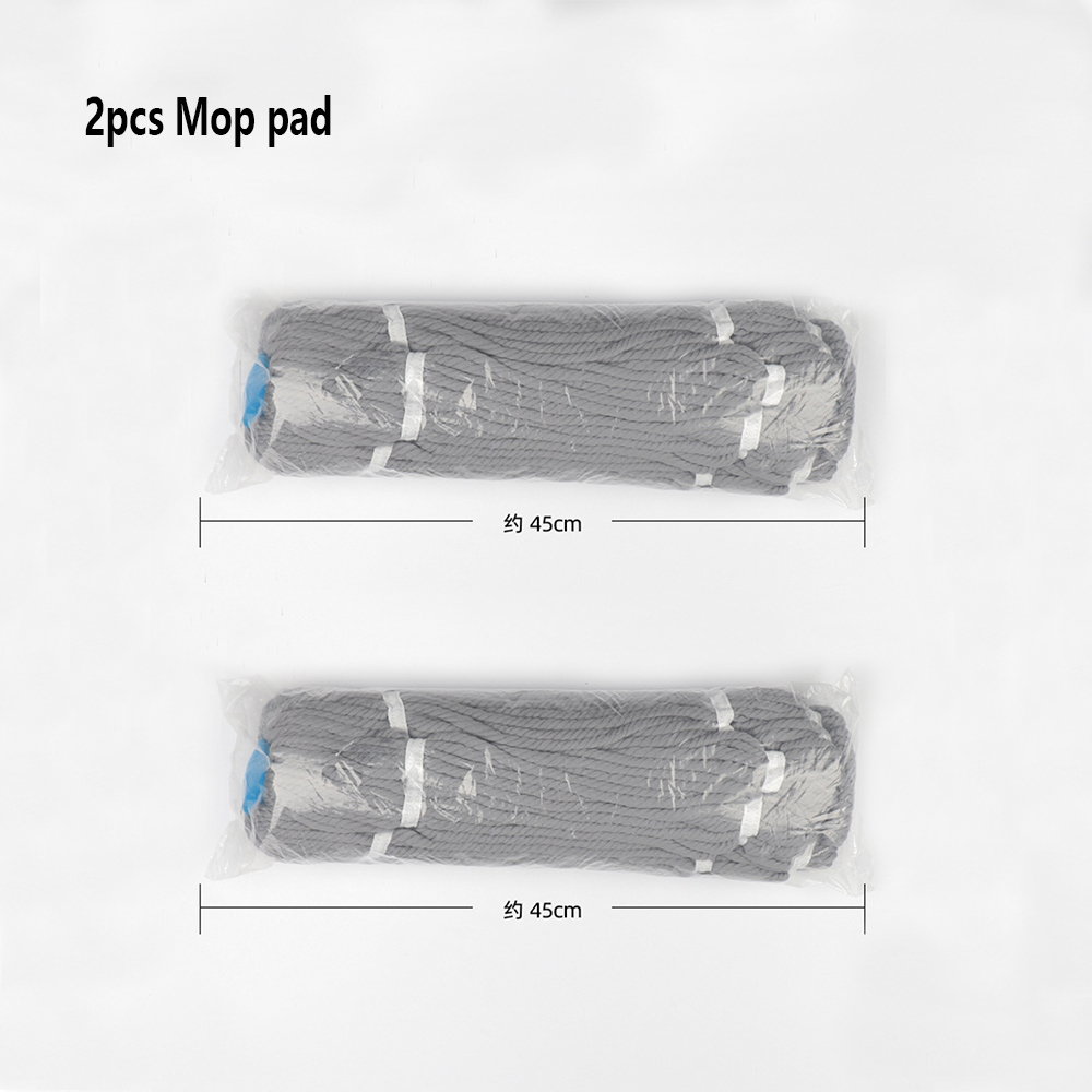 Telescopic Mop with Long Handle Squeezing Microfiber Strong Water Absorption Hand-free Wet and Dry Mop Cleaning Tool Accessories: WHITE