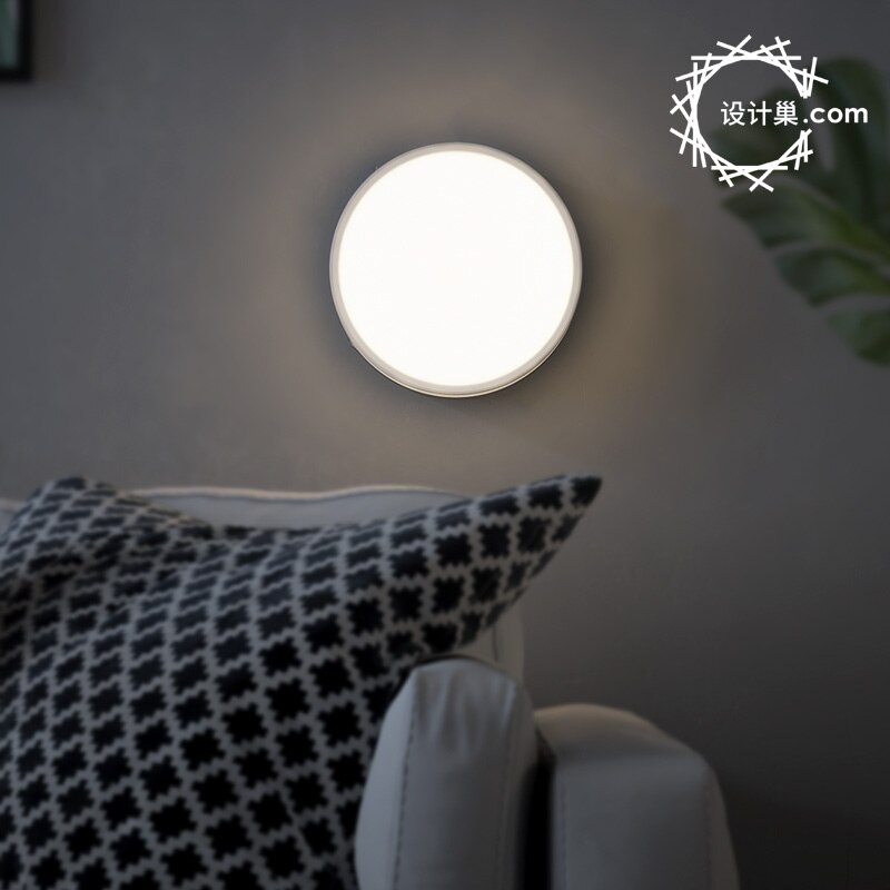 LED Light Rotating Modular Light Control Lighting Round Night Light Decorative Wall Lamp