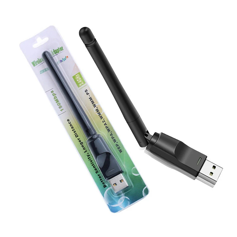 Adaptador wi-fi mini usb 150mbps rtl8188 placa de rede sem fio receptor wi-fi dongle 802.11 b/g/n para pc laptop windows 2.4g rtl8188