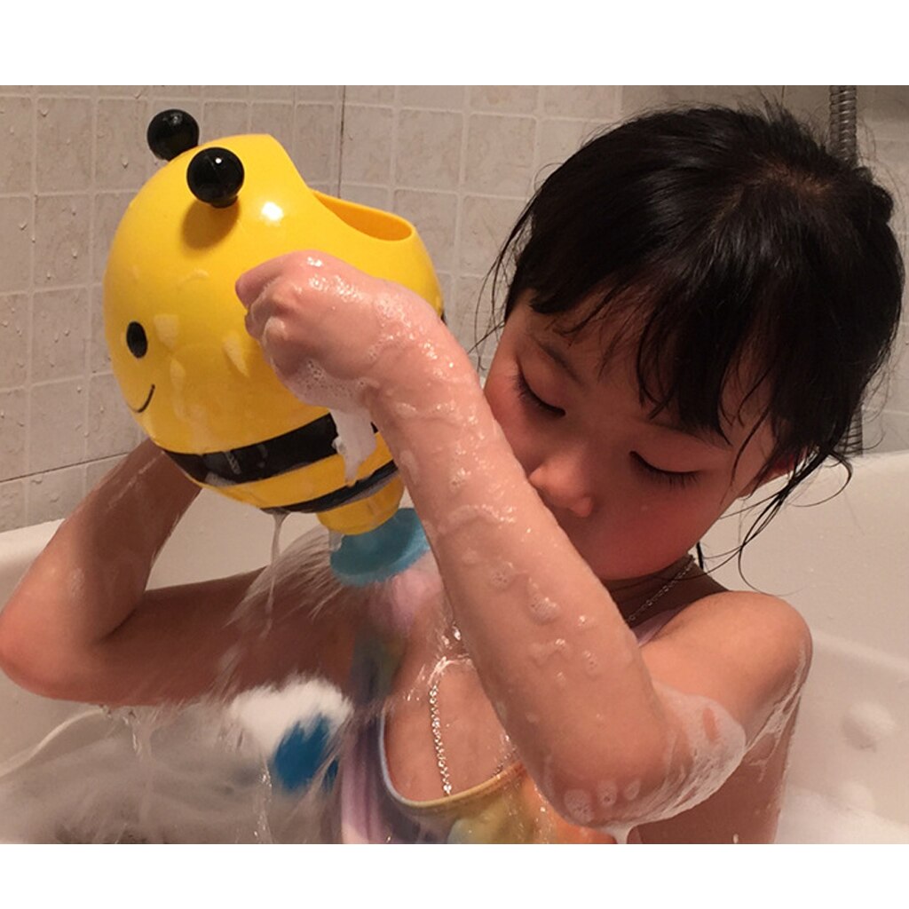 Baby badelegetøj bi badekar pumpe vand spray legetøj med let at gribe handler