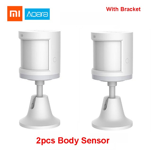 Xiaomi Aqara smart Home Kit Norma Mijia gateway Hub Del Sensore Del Corpo Umano Interruttore di Umidità di Temperatura di Allarme Perdite D'acqua Senza Fili Set: 2pcs body sensor