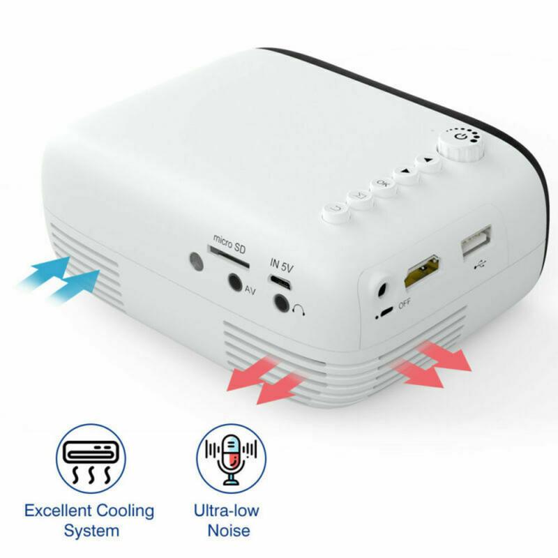 YG200 7000 Lumens Full HD 1080P Mini LED Projector Home Theater Cinema compatible USB HDMI AV Support 1080p 3D Home Theater