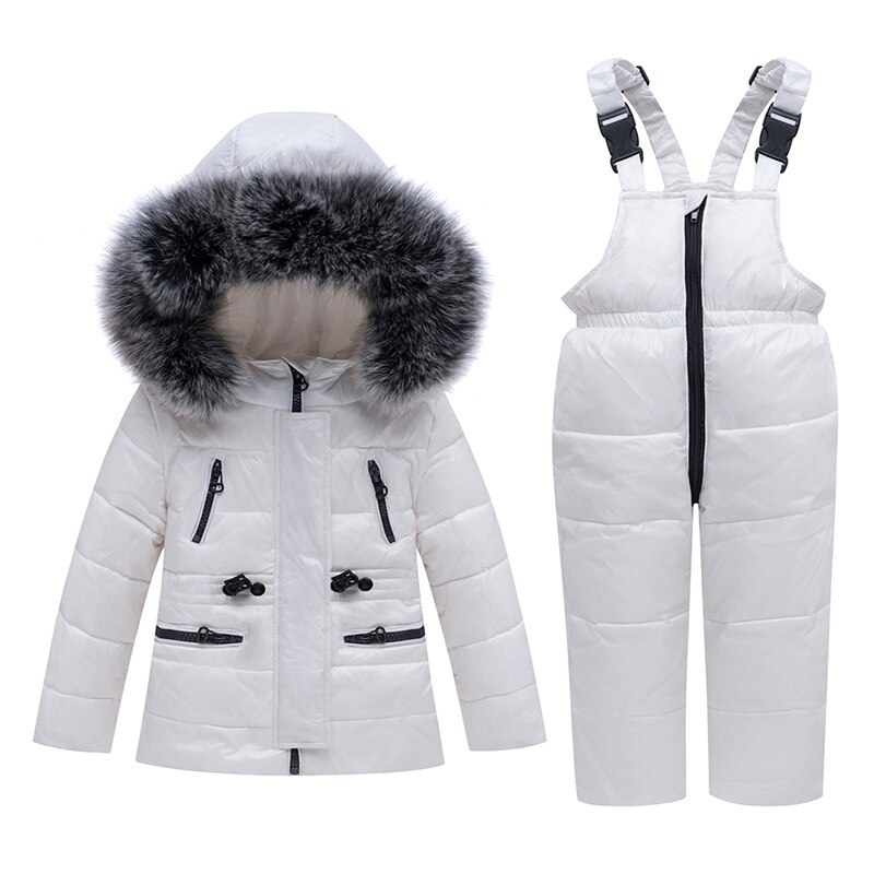 Kids White Duck Down Jacket