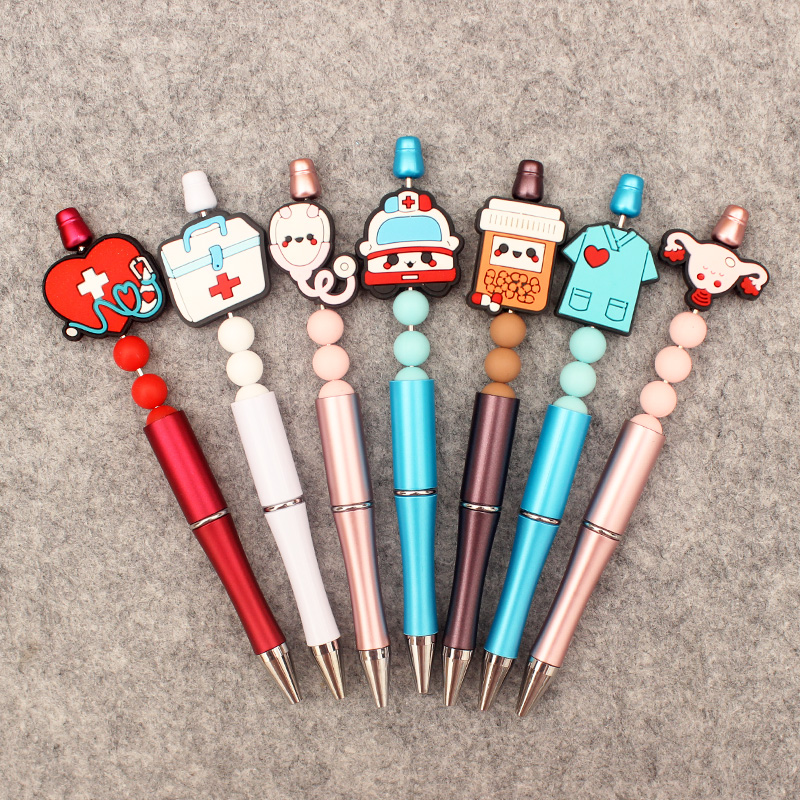 Dessin animé bricolage stylo à bille école hôpital étudiant infirmière stylo à bille