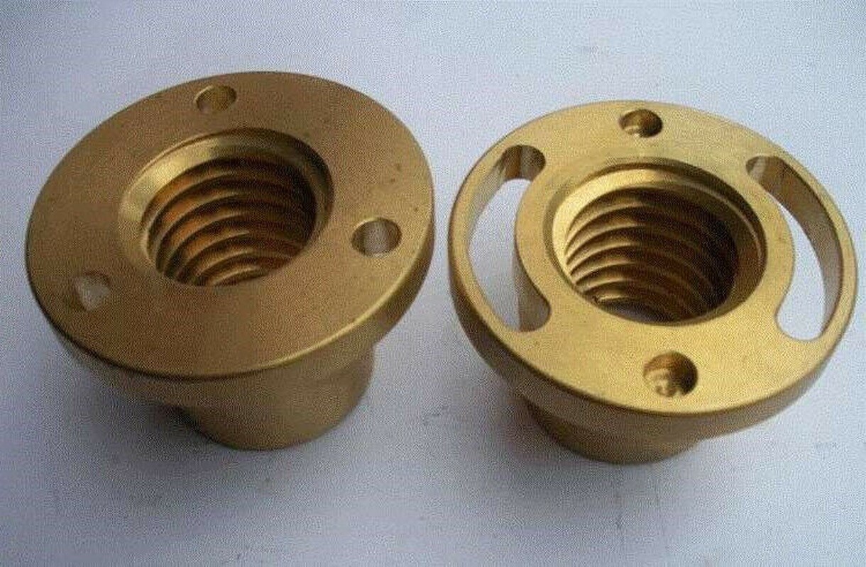 2PCS Milling Machine Tools Accessories Longitudinal Brass Feed Y Axis Nut Mill Parts