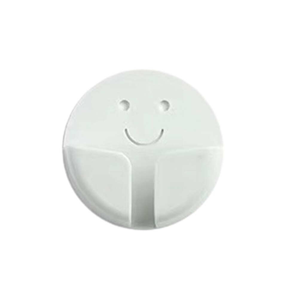 Power Plug Socket Holder Hook Multifunctional Punch-Free Adhesive Hanger for Door Wall Bathroom Wall Mounted EIG88: white