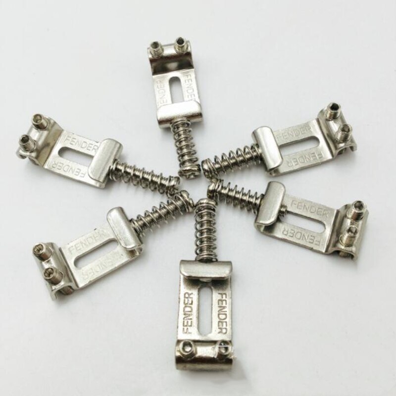 6 Roller Bridge Pull String Code Elektrische Gitaar Zadel Voor Stratocaster Telecaster Elektrische Gitaar Accessoires