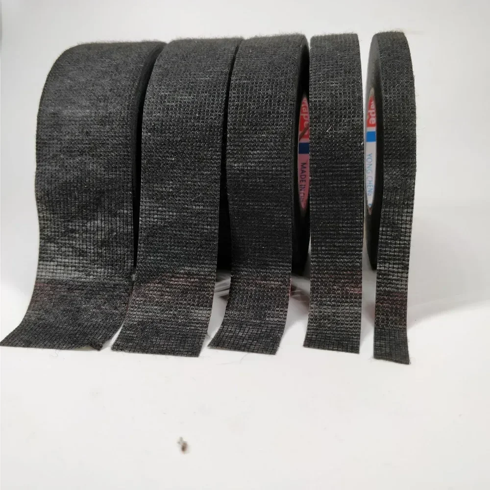 15m varmebestandig tape coroplast selvklebende bilteip for bilkabelsele ledninger stoffvev elektrisk varmeteip