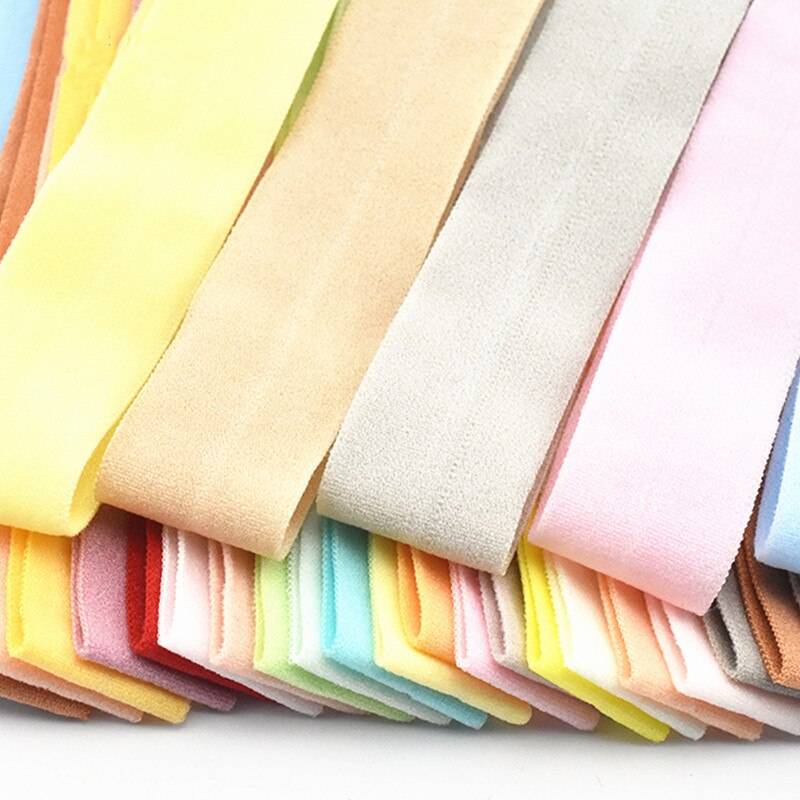 20mm Fold Over Rubber Band Multirole Fabric Spandex 2cm Elastic Bands Tape Garment For Pants Sewing Accessories 5yards