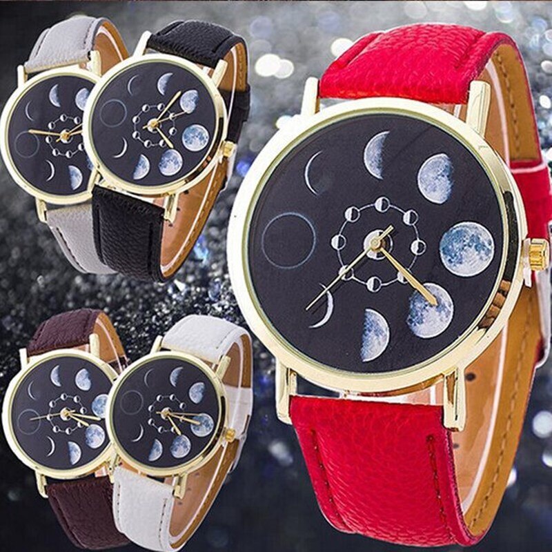 Moon Phase Serie Armband Horloge Vrouwen Horloge Mode Persoonlijkheid Vrouw Horloge Casual Quartz Horloge Vrouwen Horloge