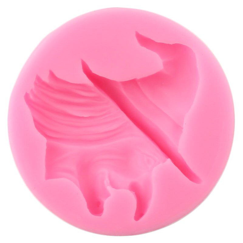 Moldes de silicona con cabeza de bruja para Halloween DIY utensilios para decoración de tortas con Fondant Cupcake Topper moldes de resina de caramelo Chocolate pasta de goma
