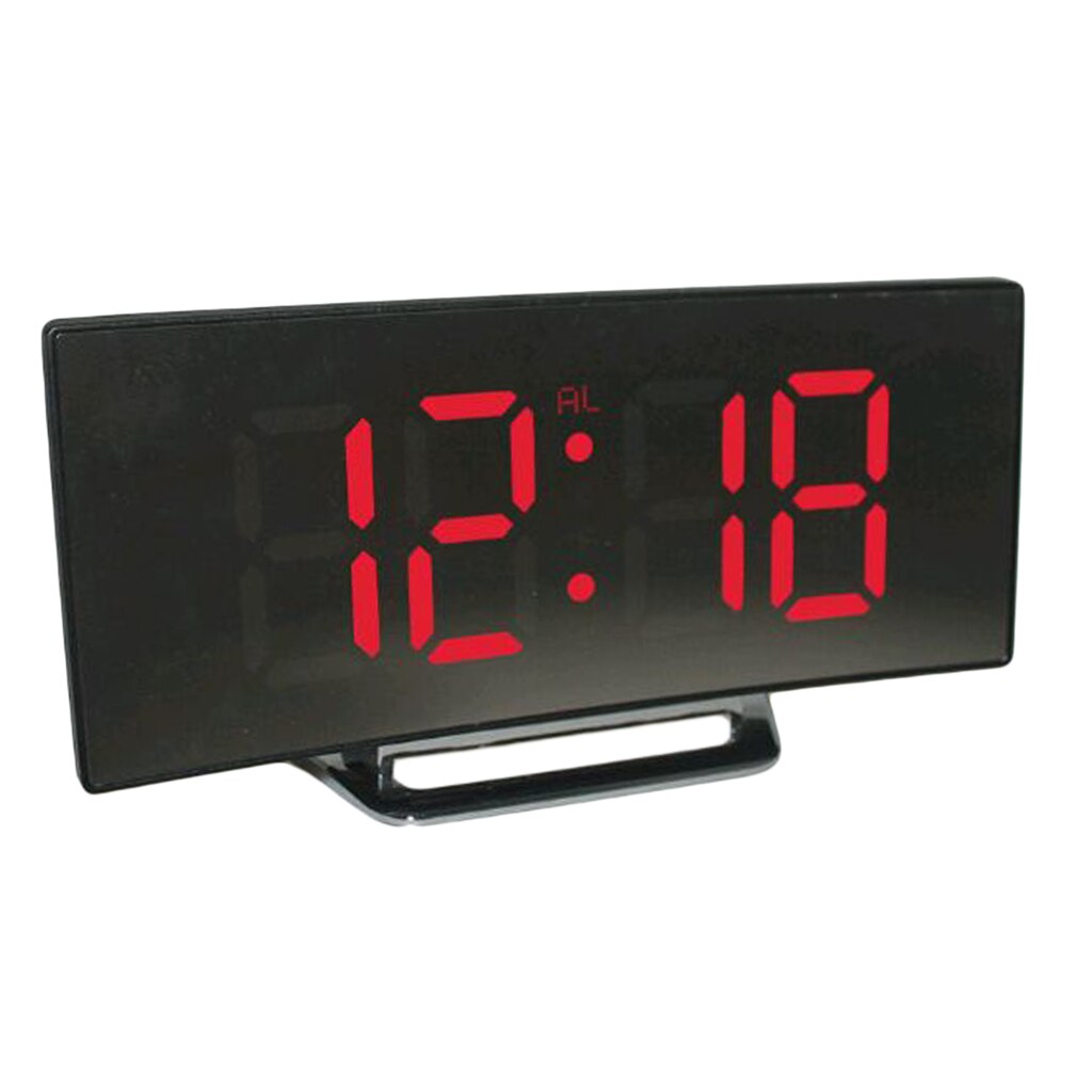 Ledet digitalt stort stort snooze vægværelse skrivebord alarm ur nummer display