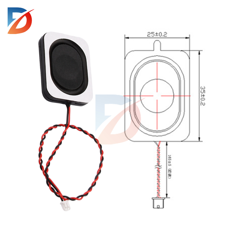 4/8 Ohm Internal Magnetic Cavity Speaker 2/3W Oval Internal Magnet Diy Magnetic Speaker Full Range Box Speaker 1.25 2.0 Terminal