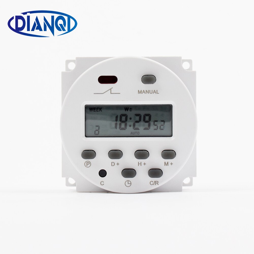 CN101A Ac 220V 230V 240V Digitale Lcd Power Timer Wekelijkse 7 Dagen Programmeerbare Schakelklok Relais 8A om 16A Timer 10A CN101 Mini