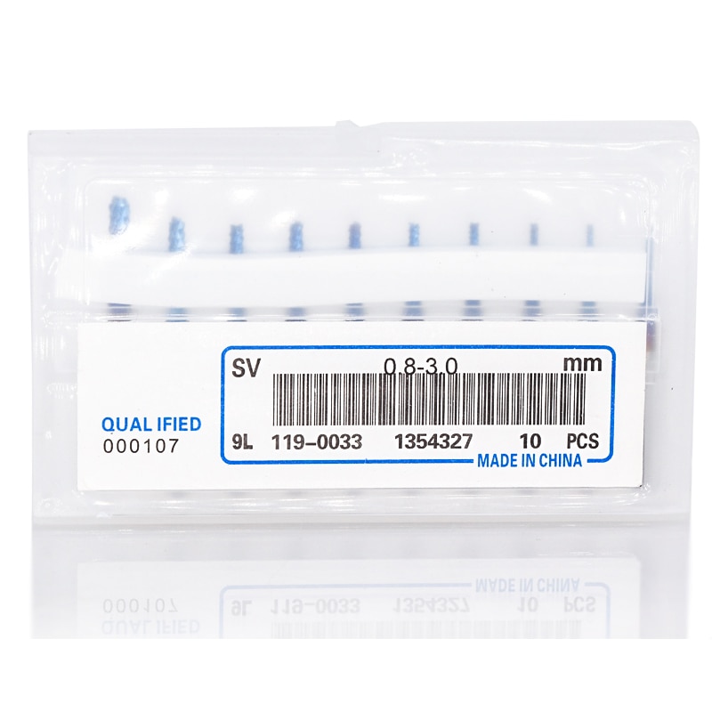 10 stk 0.8-3.0mm cnc freser 3.175mm skaft pcb freser nanoblå belagt hardmetall mikro endefres