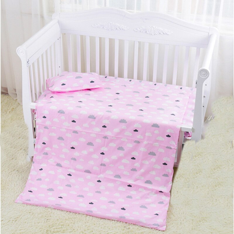100*130cm baby dynebetræk til piger og drenge bomuldsseng seng tegneserie baby sengetøj dynebetræk uden fyldstof: Mørk khaki
