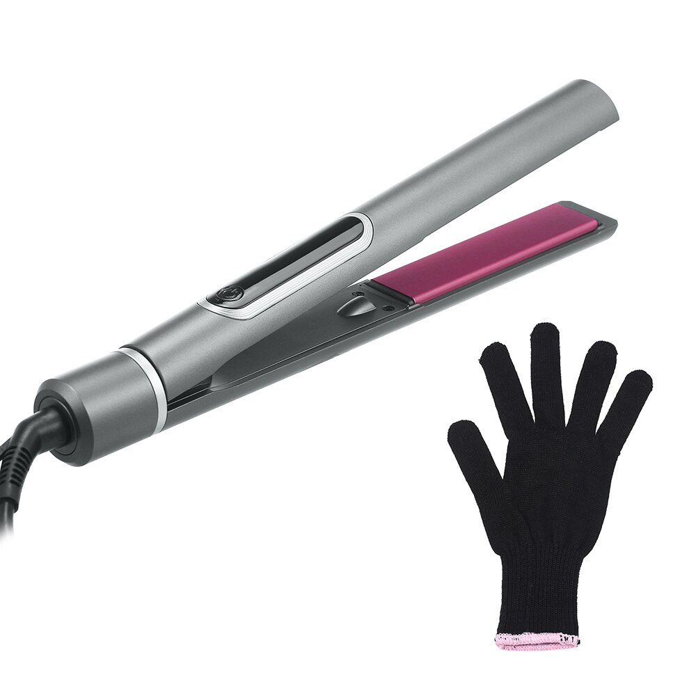 Stijltangen 2 In 1 Stijltang Krultang Haar Krultang Quick Verwarming Haar Curle Met Warmte Isolerende Handschoenen: GY / EU