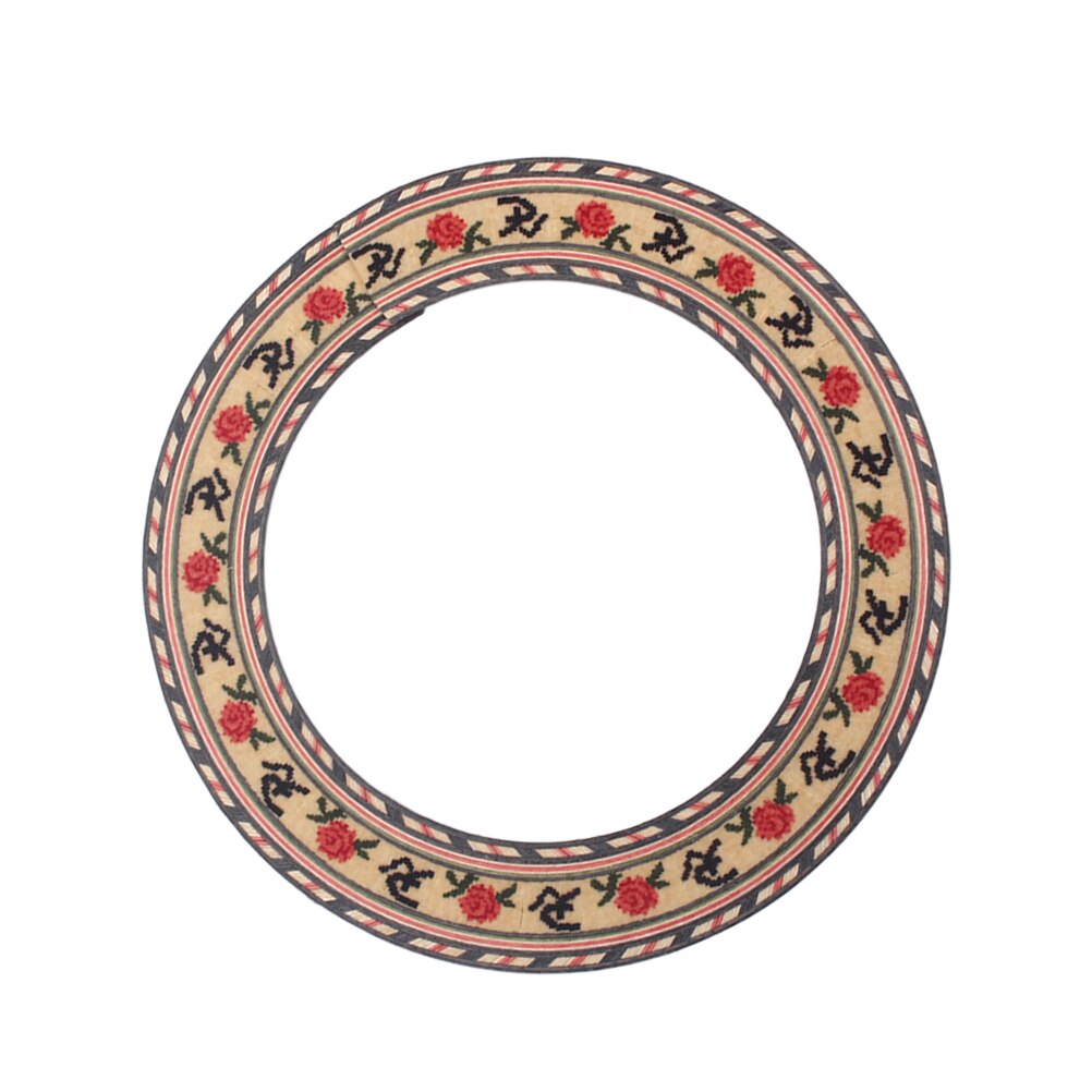 Guitar roset tilbehør akustisk guitar lydhul soundhole rosette træ guitar dele tilbehør gxb 03 ( brun)