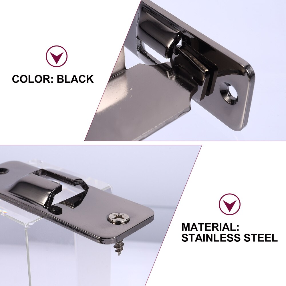 2pcs 90 Degree Stainless Steel Door Lock Toggle for Sliding Door