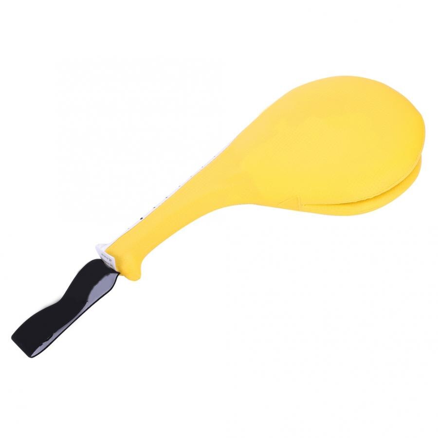 Objetivo de pie para Taekwondo, almohadilla para pie, objetivo de boxeo, Sanda, entrenamiento, taekwondo, almohadilla para golpear, bolsa para niños adultos: Amarillo