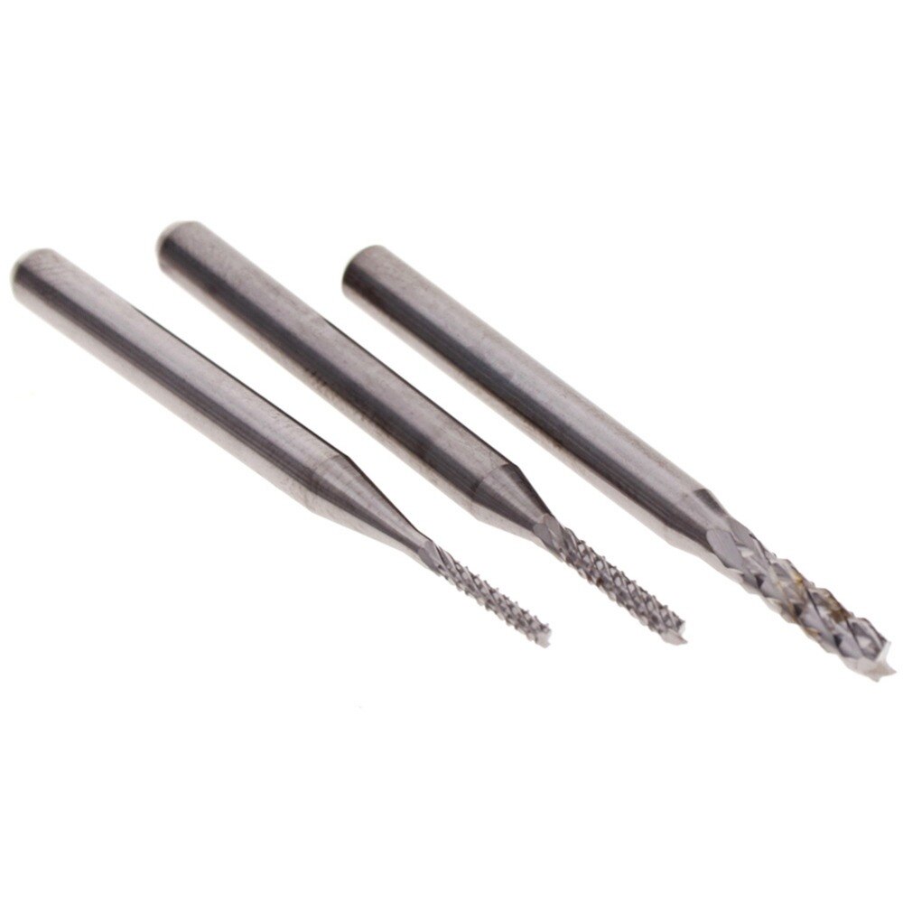 Wood router bit 0.8-3.175mm titanium coating pcb strawberry metal cutting CNC rotating burr tungsten carbide wood cutter #272398