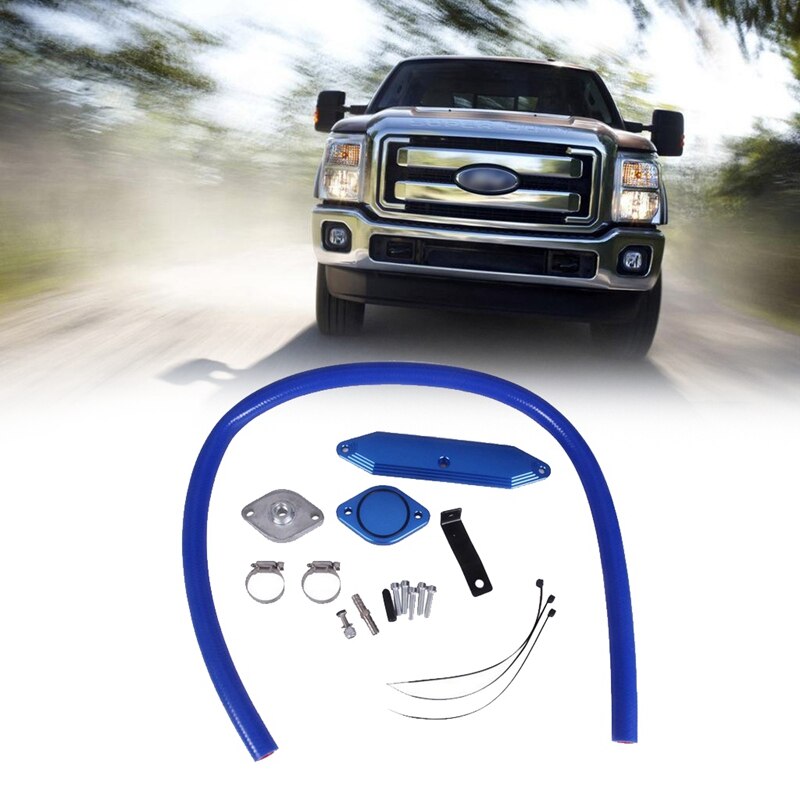 EGR Valve Kit Engine Pipe Valve Kit for 11-14 Ford F-250 F-350 F-450 6.7L Powerstroke-Diesel