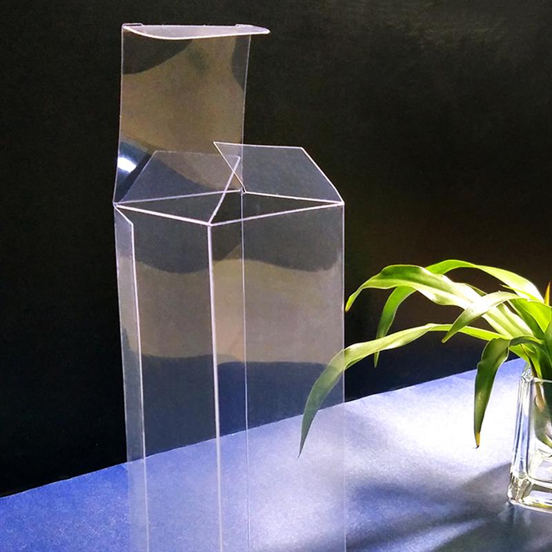 26 st pvc genomskinliga förpackningslådor plastorganisator mångsidiga förvaringslådor  (5 x 5 x 15cm)