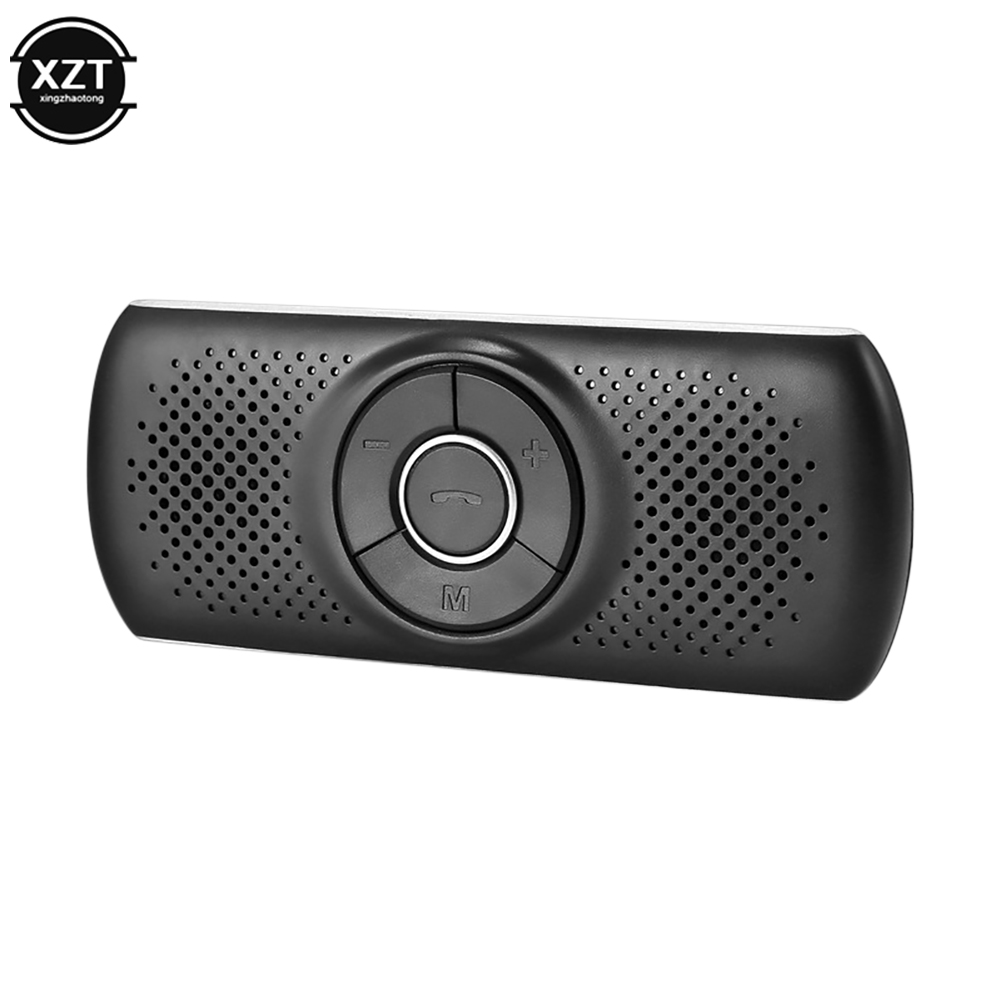 Drahtlose Bluetooth Car Kit Freisprecheinrichtung Freisprecheinrichtung Sonnenblende Telefon Lautsprecher Auto Bluetooth Musik Player Audio Receiver Zubehör: Silber