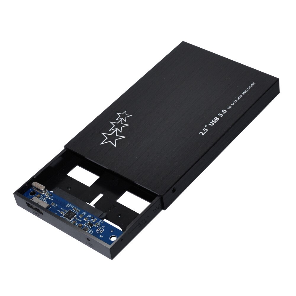 Usb3. 0 Seriële Poort Sata Aluminium 2.5-Inch Geborsteld Beschermhoes Metalen Extrapositie Draagbare Mobiele Harde Schijf Doos