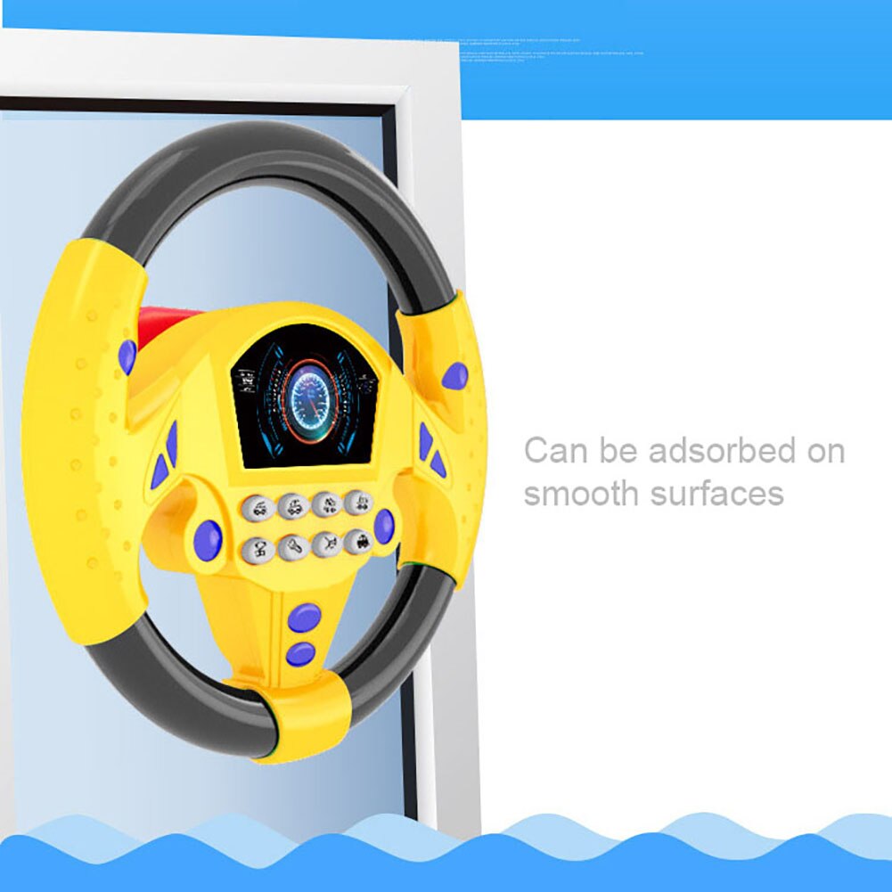 Juguete para niños simulación volante pequeño Copilots rueda de juguete de manejo simulada educación temprana juguete sonoro chico juguetes