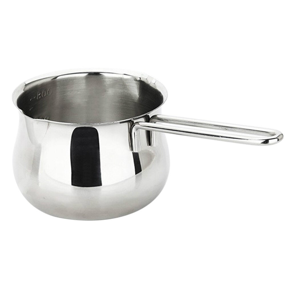 Stainless Steel Butter Warmer Coffee Milk Warmer Coffee Pot Milk Saucepan