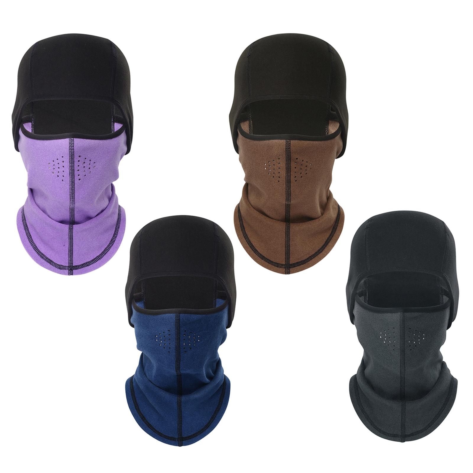Warm Fleece Balaclava Windproof Ski Mask Cold Weather Face Mask Motorcycle Balaclava Hood Warmer Winter Sports Caps
