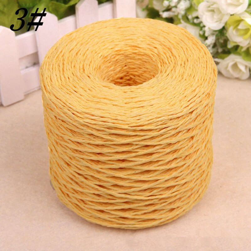 200 Yards Raffia Straw Rope Hat Yarn Paper Raffia Crochet Straw Yarn 2mm Organic TJM9110: Pattern 3