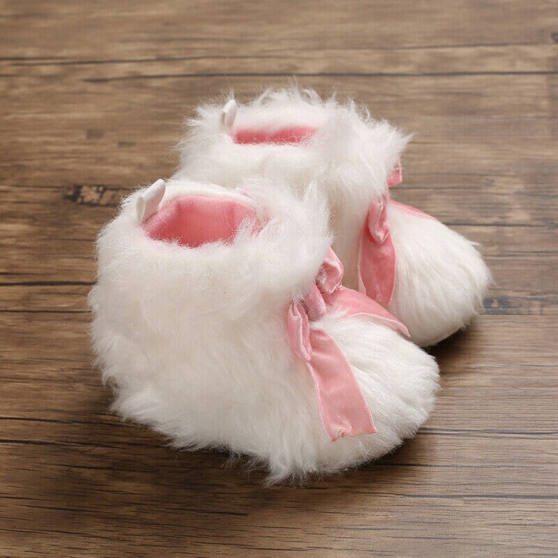 Inverno Del bambino Appena nato Caldo Scarpe Fondo Morbido Scarpe di Cotone Stivali Da Neve con il Velluto Del bambino Delle Ragazze Scarpe