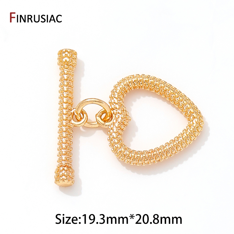 Conector de cierres de palanca OT de carcasa de latón chapado en oro de 14K de varios estilos, cerraduras para joyería, suministros para hacer collares y pulseras DIY: 16 mm / Azul